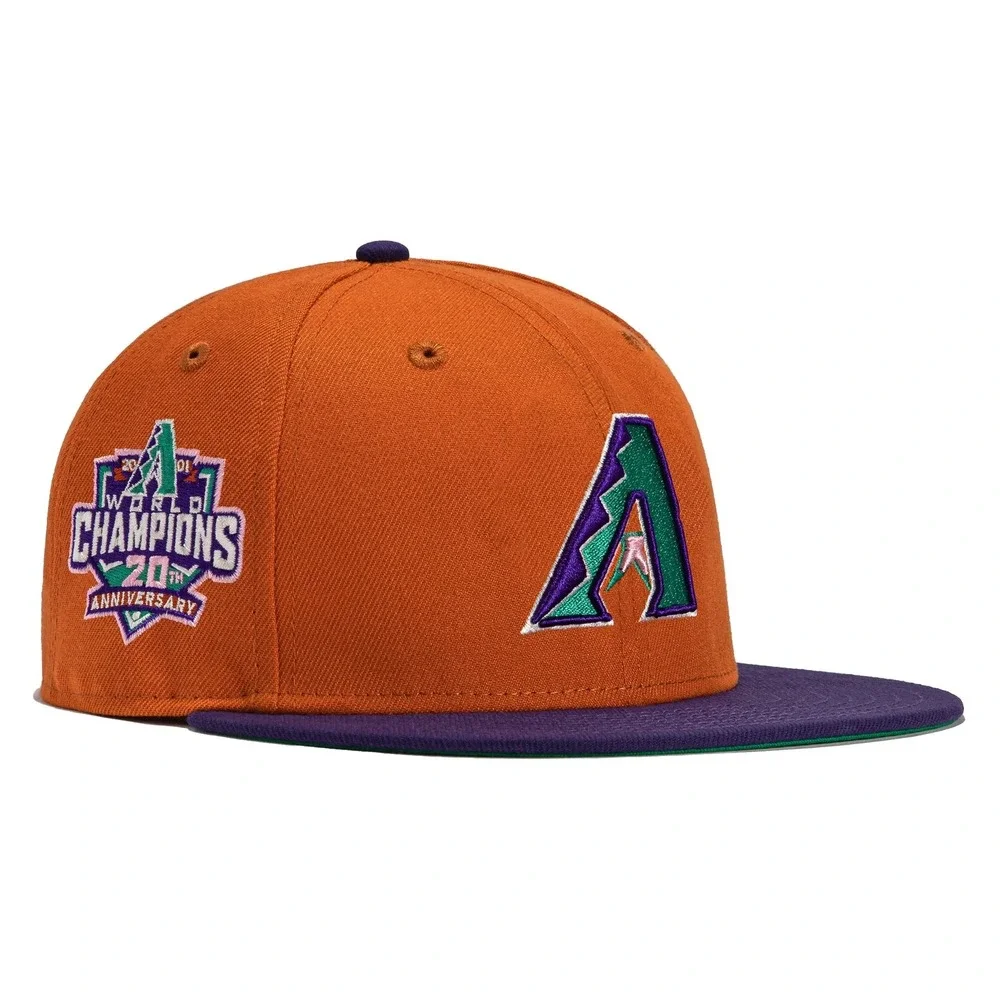 Arizona Diamondbacks 20th Anniversary Patch Orange 59Fifty NewEra Fitted 7 1/4